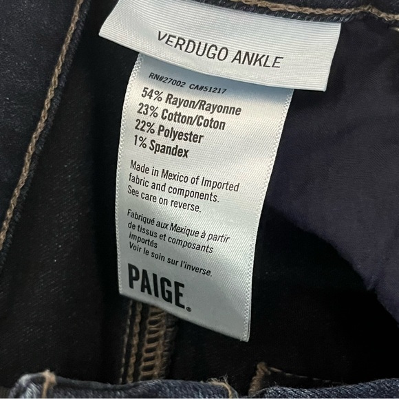 Paige Verdugo Ankle Skinny Women Jeans - Sz 25 - Picture 4 of 6